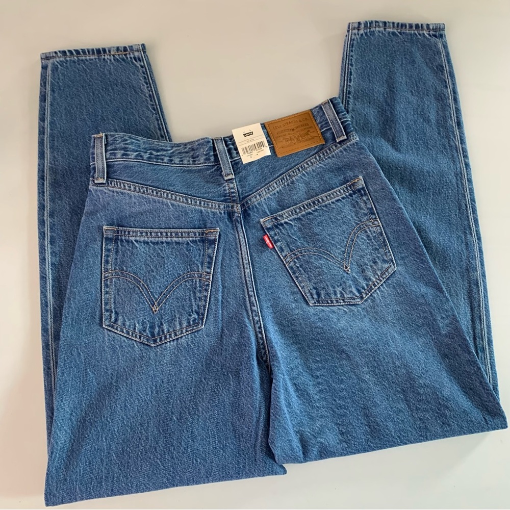 Levi’s 26 NEW‎ High Loose Taper Jeans High Rise Medium Wash - Picture 5 of 12